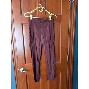 Athleta Trekkie Hybrid Crop Tight Pants Leggings  Cognac Brown Size 2
